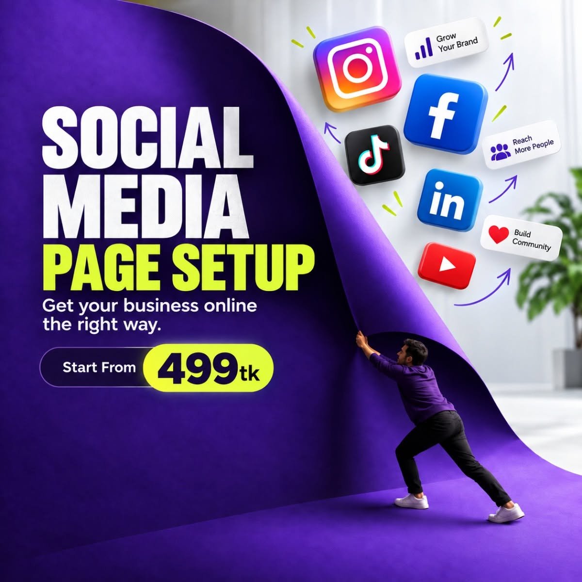 Social Media Page Setup service cover